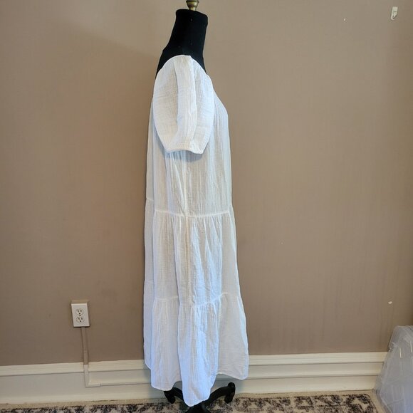 Lilly Pulitzer Zemini Maxi Coverup in White NWT - Picture 2 of 10